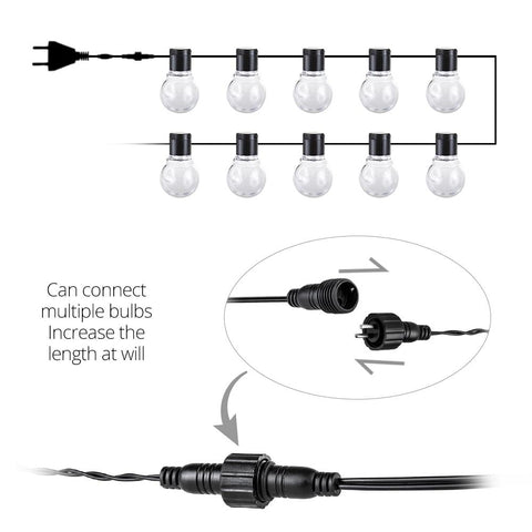 G40 Globe Patio String Light Christmas Garland Outdoor Wedding Garden Festoon-TI00914-Veeddydropshipping