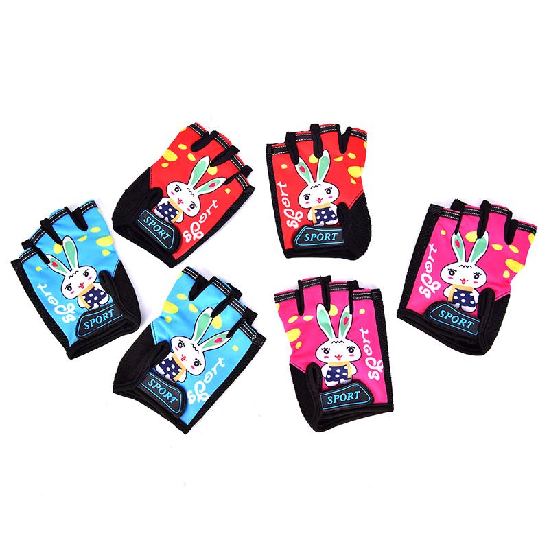 1Pair Children Cycling Gloves Half Finger Skate Child Mountain Bike Bicycle Gloves -OS01035-Veeddydropshipping