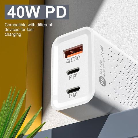 PD 60W USB C Fast Charger Phone Type C Quick Charge 3.0-PA00364-Veeddydropshipping