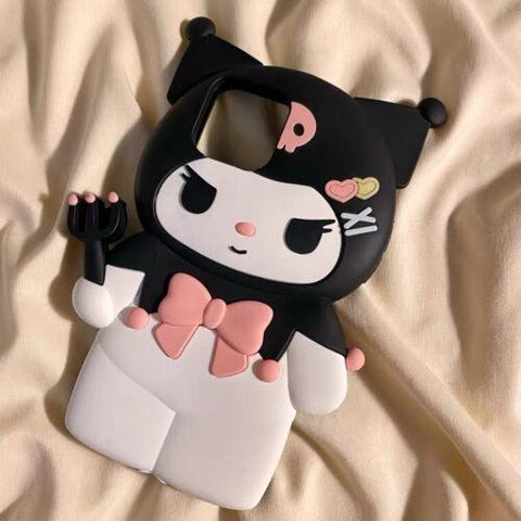 Cute 3D Lovely Girls Cartoon Silicone Case for iPhone 11 12 13 14 Pro Max XS Max-PA00153-Veeddydropshipping