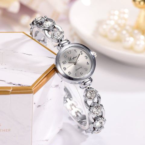 Luxury Brands Stainless Steel Crystal Bracelet Wrist Watch -JW01105-Veeddydropshipping