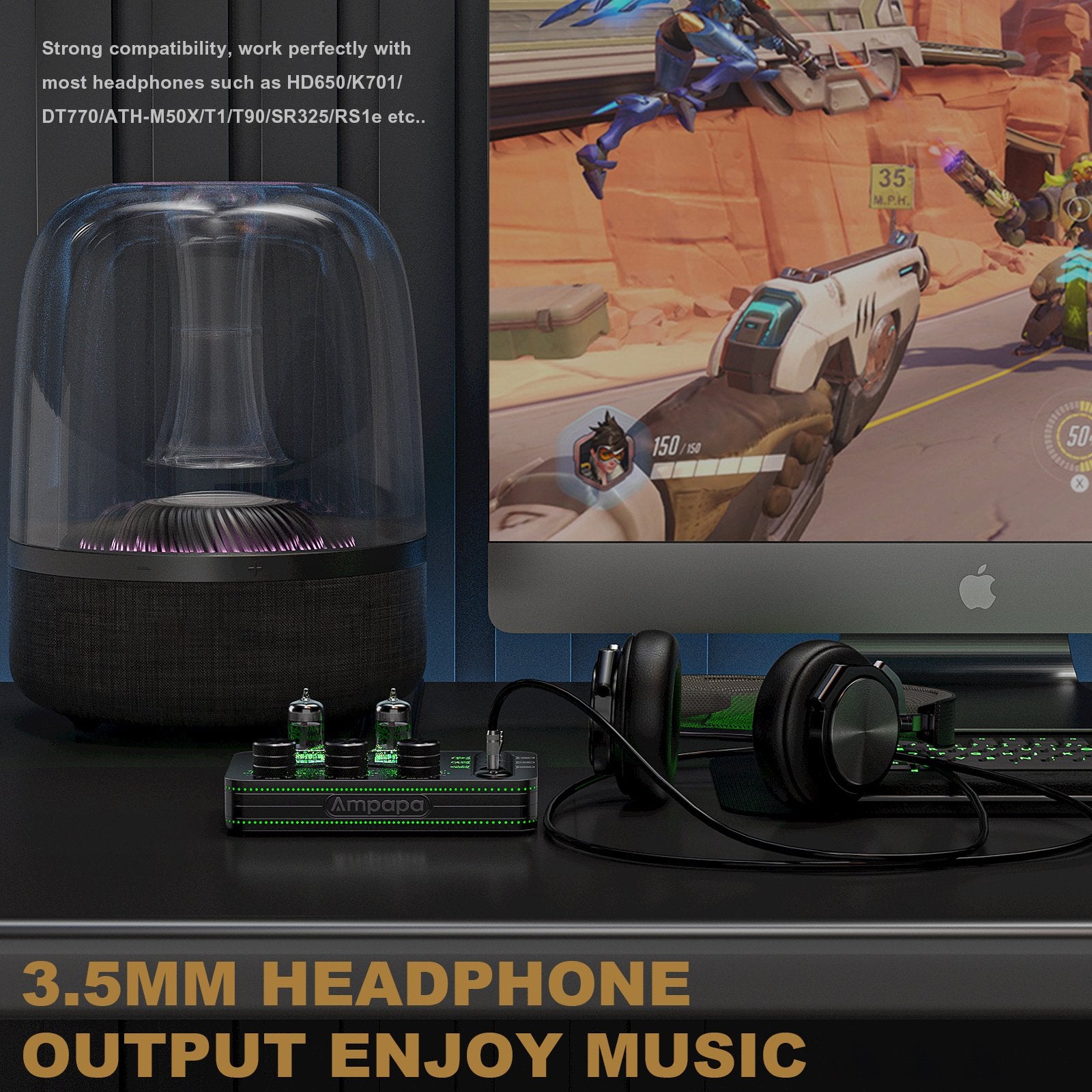 Vacuum Tube Phono Preamp Audio Headphone Amplifier-Veeddydropshipping
