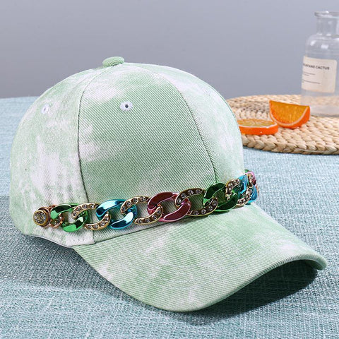 Fashion Rhinestone Belt Baseball Caps-WF01359-Veeddydropshipping