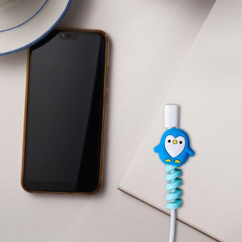 Silicone Data Cable Protective Cover Cartoon Appearance Cable Holder Data Line Cable-PA00884-Veeddydropshipping