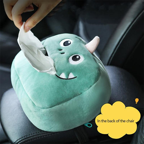 Dinosaur Tissue Box Cute Plush Removable Tissue Boxes-HA00804-Veeddydropshipping