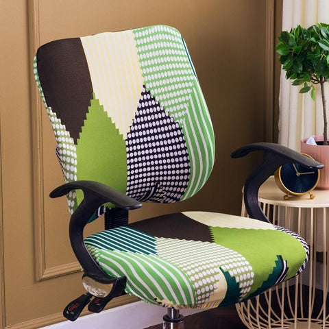 Computer Chair Covers Spandex Printed Office Chair Cover-HA00555-Veeddydropshipping