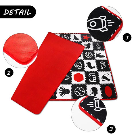 teytoy Tummy Time Training Baby Play Mat - Black and white high contrast-TB00508-Veeddydropshipping