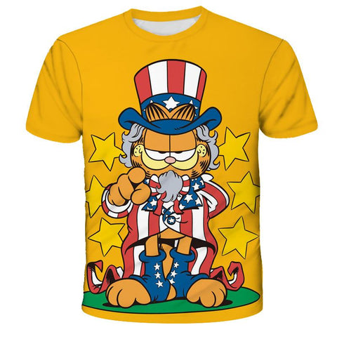 2022 Summer New Children Clothing Cute Cartoon-Garfield T-Shirt  Baby-TB01135-Veeddydropshipping
