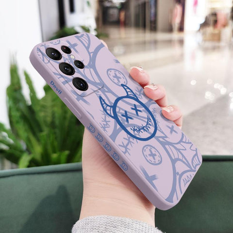 Funny Devil Phone Case For Samsung Galaxy S23 S22 S21 S20-PA00240-Veeddydropshipping