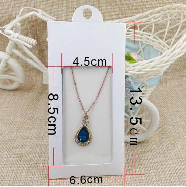 30PCS color cardboard jewelry  display window hanger box -JW01678-Veeddydropshipping