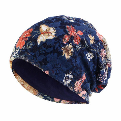 Satin Lined Night Unisex Sleep Cap Hair Care Bonnet-MF00954-Veeddydropshipping