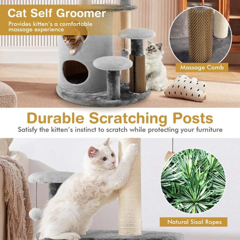 Cat Toy Cat Tree Tower Multi-Level Activity Tree-HA01416-Veeddydropshipping