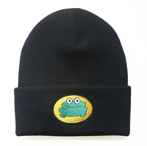 Girls Casual Froggie Embroidery Knit Soft-MF00984-Veeddydropshipping
