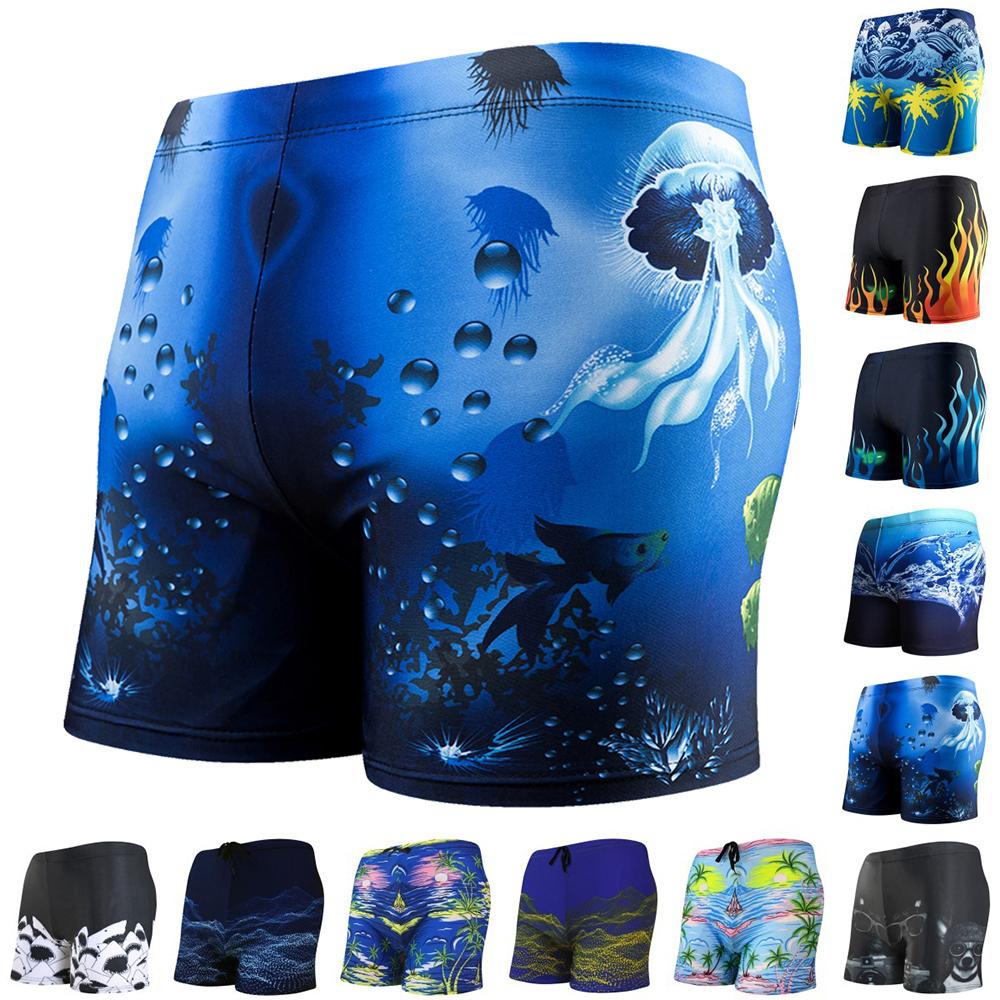 Men&#39;s Swimming Trunks Beach Shorts Boxer Briefs Men Male Swim Pool Swimsuit -OS00059-Veeddydropshipping