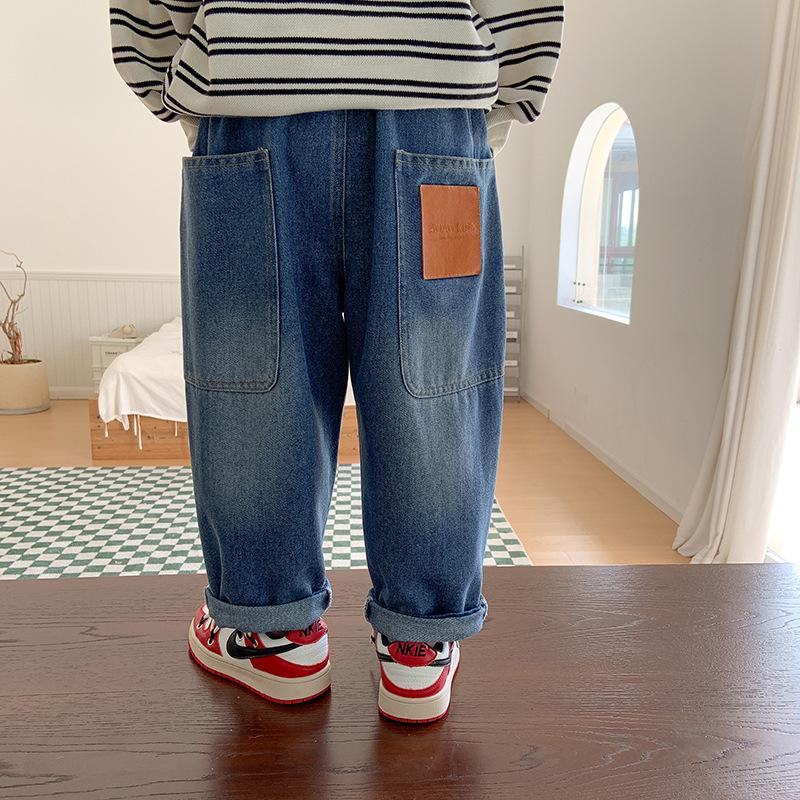 2023 Spring Children&#39;s jeans Kids Trousers Boys fashion loose casual-TB01269-Veeddydropshipping