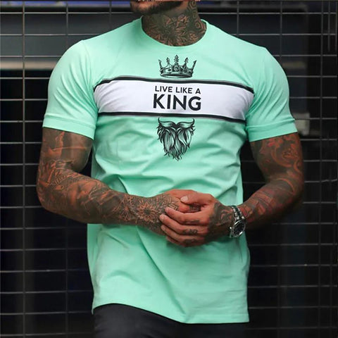 T-Shirt 3D King Printed Tops Fashion Unisex-MF00086-Veeddydropshipping