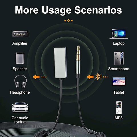 Bluetooth Aux Adapter Wireless Car Receiver Dongle USB to 3.5mm Jack Audio -CE01249-Veeddydropshipping