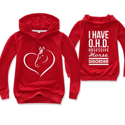 Fashion Horse Printed Hoodie Kids Casual Sweater Boys Long Sleeve TShirt-TB00999-Veeddydropshipping