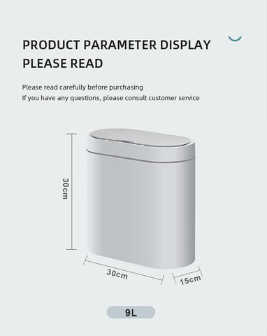 Bathroom Smart Trash Can Electronic Automatic Waste-HA01085-Veeddydropshipping