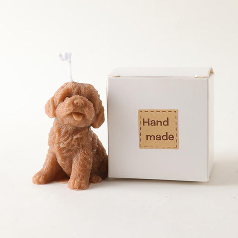 Cute animals Teddy puppy scented candles-HA00383-Veeddydropshipping