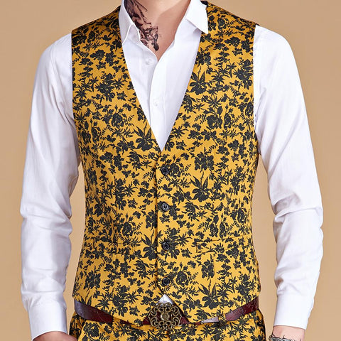 Suit Vest Men New Slim Fit Sleeveless Vest Waistcoat-MF01305-Veeddydropshipping
