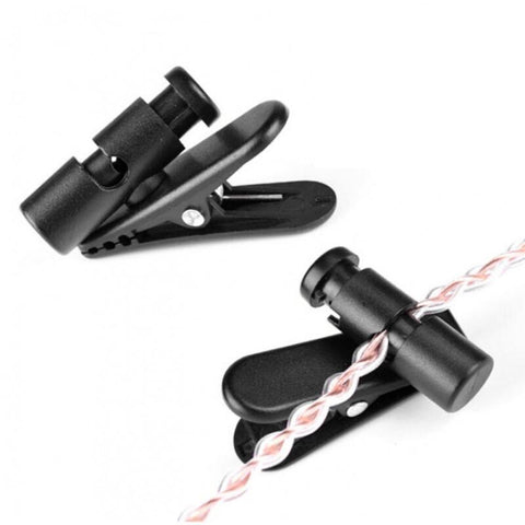 1pc 360° Rotatable Black Headphone Earphone Cable Cord Wire Lead Lapel Black-CE00127-Veeddydropshipping