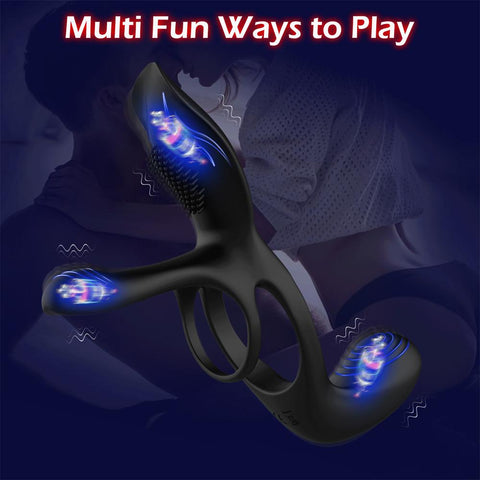Vibrating Cock Ring Sex Toy Adult Goods For Men Ejaculation Delay Penis Extender-BH01229-Veeddydropshipping