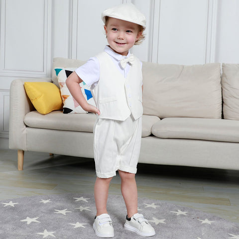 Baby Boys Wedding Outfit Infant Baptism Gentleman Set Birthday-TB00281-Veeddydropshipping