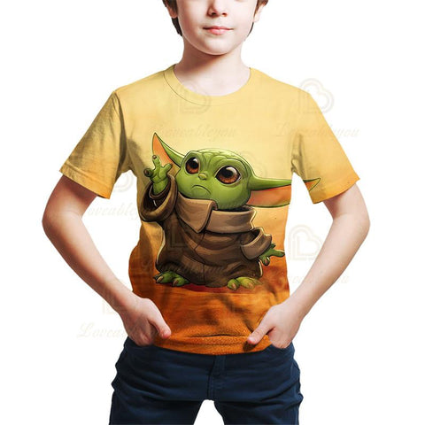Baby Yoda Mandalore T Shirt Disney Men Women Children Wars T-shirt-TB01176-Veeddydropshipping