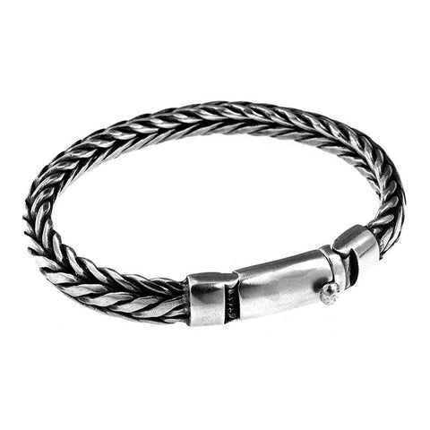 925 Sterling Silver Viking Bracelet Handcrafted Jewelry-JW00114-Veeddydropshipping