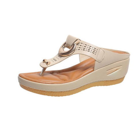 Wedge Platform Sandals Outdoor Casual Open-Toed Shoes-BS01143-Veeddydropshipping