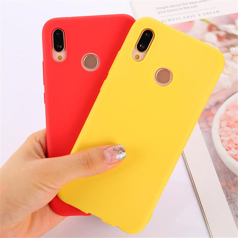 For Huawei P20 Lite Pro Case Candy Rubber Ultra Thin TPU Soft Silicone Shockproof-PA00303-Veeddydropshipping