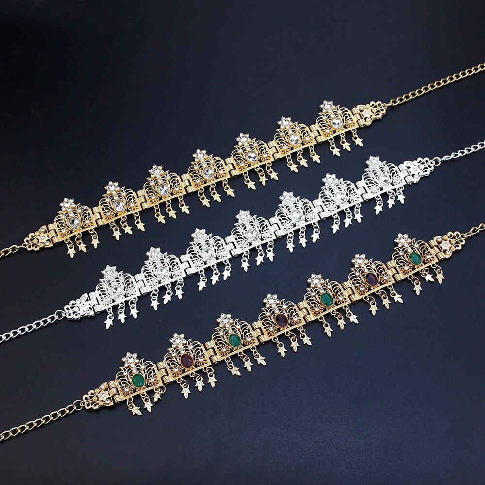Algeria Tassels Chain Hairband Bride Crown Hair Chain  -JW00487-Veeddydropshipping
