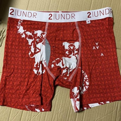 Pouch SWING SHIFT - 6&quot; Boxer Modal Fabric Bulls Print-MF01719-Veeddydropshipping