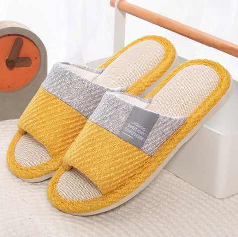 Flat Shoes Comfort Anti-slip Home Linen Slipper Unisex-BS01117-Veeddydropshipping