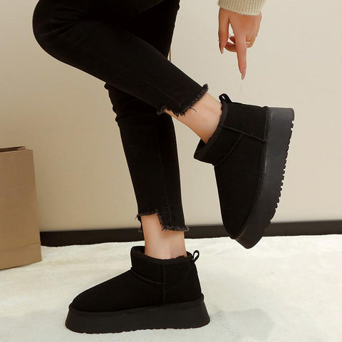Boots Women&#39;s Mini Short Boots Warm Winter Thickened-BS00990-Veeddydropshipping