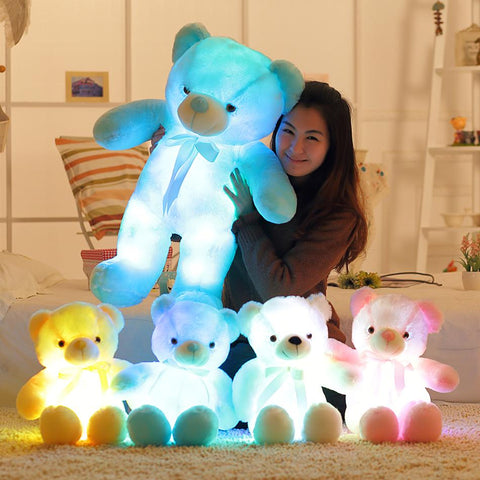 32-50cm Luminous Creative Light Up LED Teddy Bear Stuffed Animals-TB01573-Veeddydropshipping