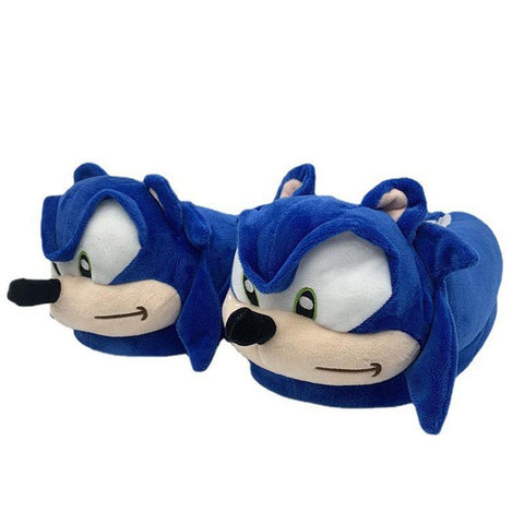 Slippers Cute Cartoon Sonic Furry Home Slippers Couple-BS01180-Veeddydropshipping