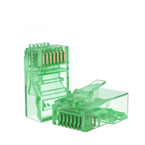 100PCS RJ45 Ethernet Cables Module Plug Network Connector RJ-45 Crystal Heads Cat5-CE00136-Veeddydropshipping