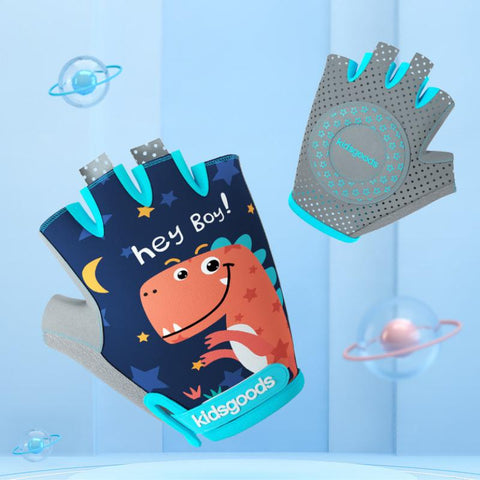 Kids Cycling Gloves Half Finger Skate Child Mountain Bike Bicycle Gloves Sports Gloves -OS01165-Veeddydropshipping