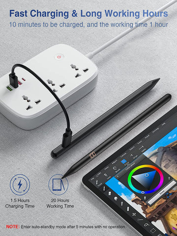 Pencil with LED Power Display, Palm Rejectio-Veeddydropshipping