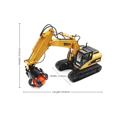 1:14 2.4G RC Alloy Ball Grabber Engineering Truck RTR 680-Degree Rotation/Movable-TB01449-Veeddydropshipping