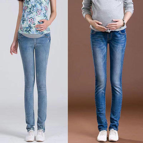 Denim Jeans Maternity Pants For Pregnant Women Clothes Vintage Abdominal-TB00554-Veeddydropshipping