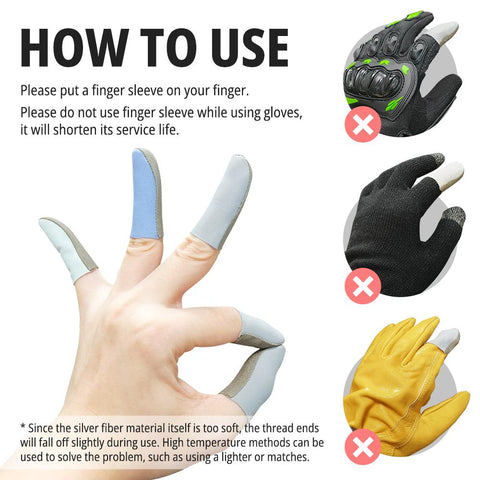 2022 new 3D touch screen finger cover For Mobile Game PUBG nano-silver fiber -CE01386-Veeddydropshipping