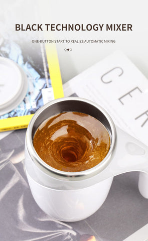 Automatic Self Stirring Magnetic Mug Stainless Steel-HA01249-Veeddydropshipping