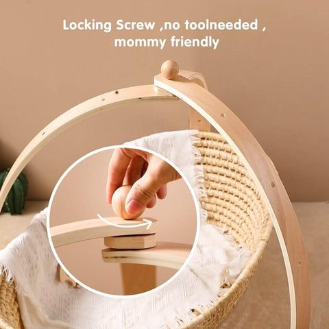 1set Natural Wooden Baby Gym Triangular Curved Shape Detachable-TB00510-Veeddydropshipping