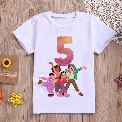 Turning Red Children T Shirt New Number 123456789 Kawaii Pixar Disney-TB00947-Veeddydropshipping