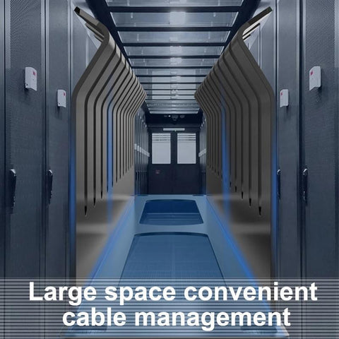 19 Inch Cabinet Cable Management Frame 24 Port Stalls 1U Network Rack 12 Slot Metal Network-PA00849-Veeddydropshipping