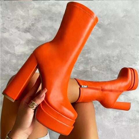 Designer Women Winter 2023 Platform Ladies Leather-BS01000-Veeddydropshipping