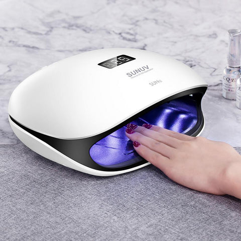 Nail Dryer Lamp with Display Smart UV Nail Art Manicure Tool -BH01085-Veeddydropshipping
